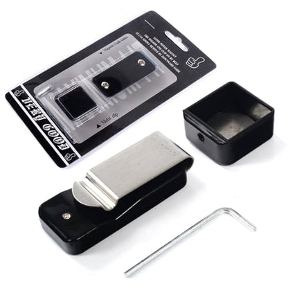 CUESOUL Billiards Magnetic Pool Cue Chalk Holder for Billiard Belt Clip - color: Black