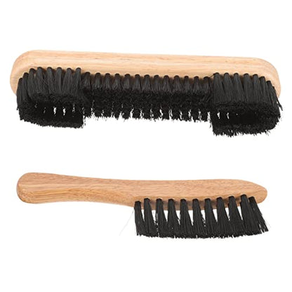 SUPVOX 2pcs Billiards Cleaning Brush Set Wooden Pool Table Sweeper Rail Brush for Dust Removal Essential Accessories for Pool Tables and Billiard Maintenance