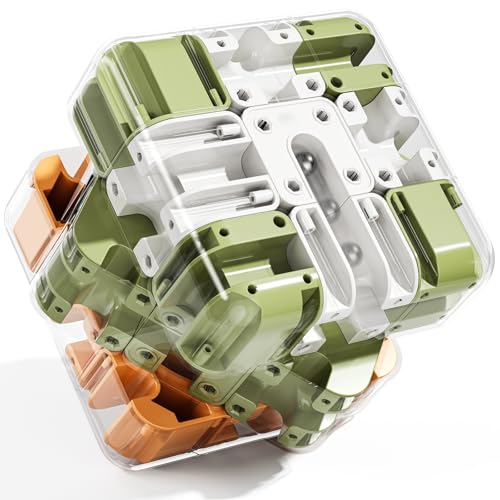 3D Cube Puzzle for Kids 5-8 8-12, Color Matched Game, Education Sensory Toys Birthday Gift for Kids Adults 5 6 7 8 9+ Years Old Boys - color: Green & White & Yellow