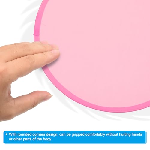 PATIKIL Foldable Flying Disc Colorful Pocket - color: Pink