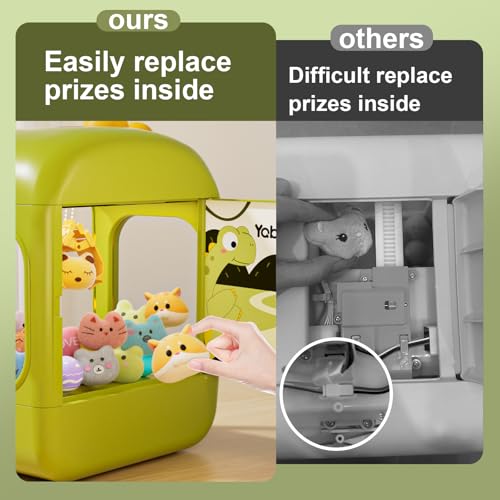 64 PCS Large Claw Machine for Kids Dinosaur,Vending Machine Toys for Boys 5 6 7 8 Year Old,Candy and Prize Electronic Dispenser Game Ages 5-7 6-8,Birthday Gift for 3 4 5 6 Year Old Boy Girl - style: Dinosaur