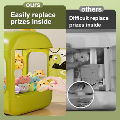 64 PCS Large Claw Machine for Kids Dinosaur,Vending Machine Toys for Boys 5 6 7 8 Year Old,Candy and Prize Electronic Dispenser Game Ages 5-7 6-8,Birthday Gift for 3 4 5 6 Year Old Boy Girl - style: Dinosaur