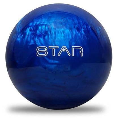 ELITE Star Polyester Bowling Ball - Customizable with Basic Drilling & Engraving Options - Great for Spare Shooting, League, Straight Bowlers - Beginner Entry Level - color: Blue Pearl, size: 10 lbs
