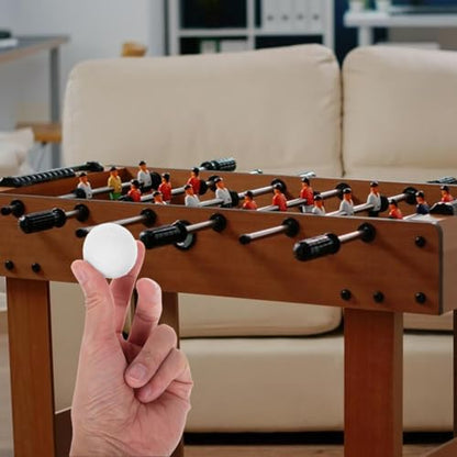 Mini Tabletop Foosball Balls 36mm Replacement Soccer Balls for Boys and Girls Adults Smooth Indoor Game Accessories for Foosball Tables