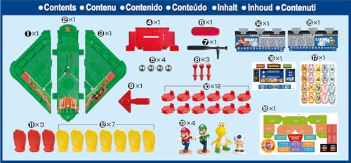 EPOCH Games Super Mario Stadium Baseball Game, Tabletop Skill and Action Game, Ages 5+