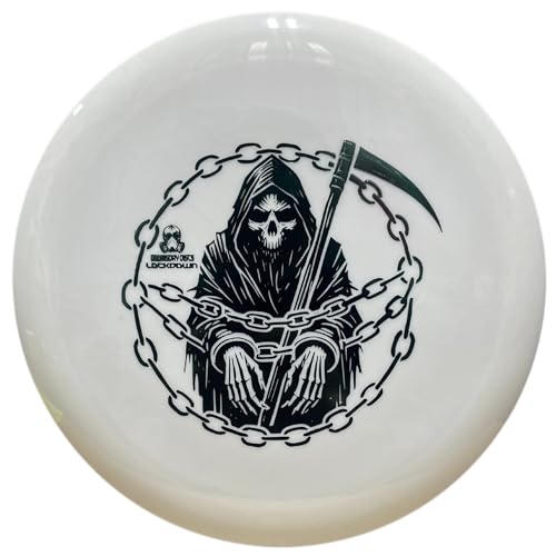 DOOMSDAY DISCS Lockdown | Advanced Disc Golf Driver | Premium Survival Plastic - color: White