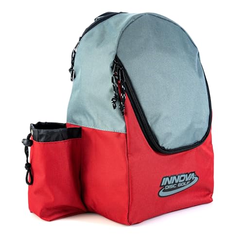 Innova Discover Pack Backpack Disc Golf Bag - color: Red / Gray