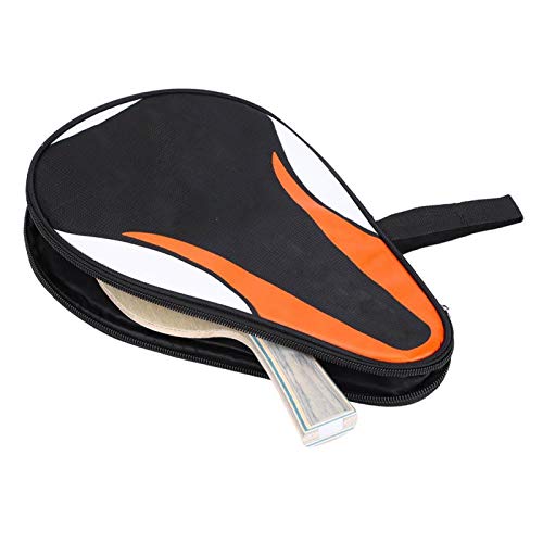 OUKENS Ping Pong Paddle Case, 11.8x7.5x0.6in Waterproof Dustproof Oxford Full Protection Tennis Racket Case Table Tennis Paddle Bag