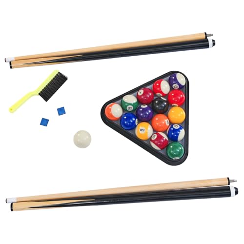 Tomkate 6-Foot Pool and Table Tennis Multi Game with Felt and Table Tennis Surface. Includes Billiard Accessories, Cues, Paddles and Balls for Family Game Room - color: Blue Felt with Black Body
