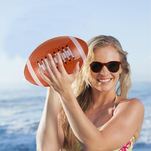 48 Pcs Football Party Decoration Favors Inflatable Football 12 Inch with Glasses Goodie Bag Fillers Party Gifts Sport Themed Beach Balls for Team Game Day Birthday Decorations - style: Football