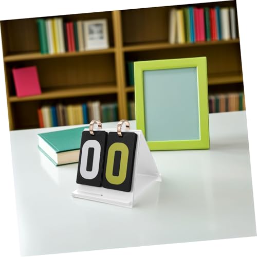 Portable Card Game Score Counter Manual Flip Scoreboard with Large Numbers Smooth Flipping Mechanism Tabletop Score Keeper for Volleyball Football and Board Games