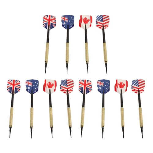Soft Tip Dart Set with 50 Dart Tips, 12 Flights, Easy to Replace Barrels, Plastic Tip for Electronic Dartboard
