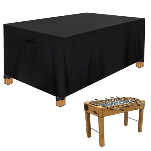 Foosball Table Cover compatible with Best Choice,48in Waterproof 210D Football Table Cover Outdoor Waterproof with 4 Windproof Buckles & Handle,48"L x 40"W x 31"H(Only Cover)