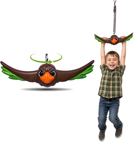 Swurfer Ninja Twister Swing Spins Set - 360° Twist Spin Toy, Swing Set Accessories for Backyard, Kids Outdoor Toys, Playground Hang Toys, Easy Install, Adjust Height, Durable, Up to 300lbs, Hawk - style: Hawk
