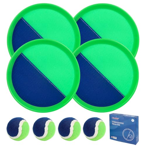 Toss and Catch Ball Set Kids - Lawn Games Beach Games Beach Toys Pool Outdoor for Ages 3 4 5 6 7 8 9 10 Years Old Boy Girl Toys, Playground Sets for Toddlers/Kids/Family