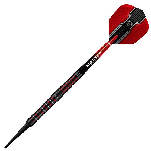 Harrows Wolfram Infinity 97% Tungsten Soft Tip Darts Set | 18g and 20g | Includes Supergrip Fusion Shafts and 100 Micron Prime Flights (20g)