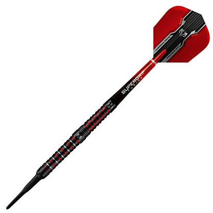 Harrows Wolfram Infinity 97% Tungsten Soft Tip Darts Set | 18g and 20g | Includes Supergrip Fusion Shafts and 100 Micron Prime Flights (20g)