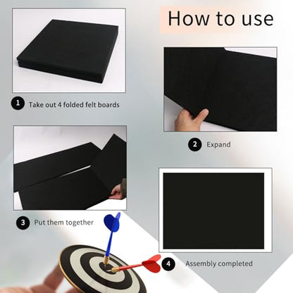 Dart Board Wall Protectors: Large Dartboard Surround Backboard Behind Dart Board Wall Backing - size: 36''H*48''W