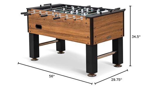 EastPoint Sports Official Competition Size Deluxe Foosball Table for Multiplayer Indoor Play - Includes 4 Foosballs