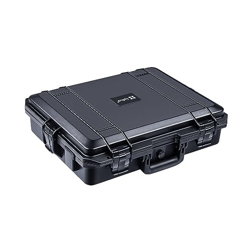 Lykus HC-4610 Waterproof Hard Case with Foam, Interior Size 18.1x14.2x5.1 inch, Suitable for camera,laptop,electronic equipment and more - color: Black, style: Hc-4610
