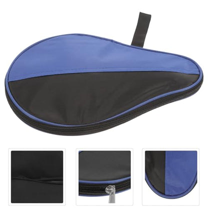 POPETPOP Table Tennis Paddle Bag with Sturdy Gourd Shape, Blue Portable Storage Case for Paddle and Balls, Reusable Organizing Bag for Casual Activities and Outdoor Use