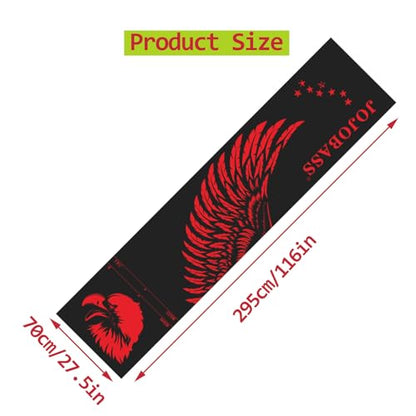 Rubber Dart Mat, 9.6 x 2ft Heavy Duty Dart Carpet with Throw Lines Professional Non-Slip Dart Floor Mat Soundproof Flooring Protector for Dart Game