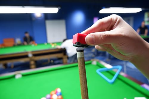 HUIESON 12 Sets 12mm Pool Cue Tips Replacement Kit, Includes Blue Screw On Pool Cue Stick Tip & White Billiard Cue Ferrule, Billiard Pool Stick Tips Replacement Kit.