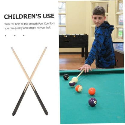 Totority 2pcs Short Pool Cue Stick Billiard Cue for Boys and Girls Compact for Spaces Beginners and Comfortable Grip