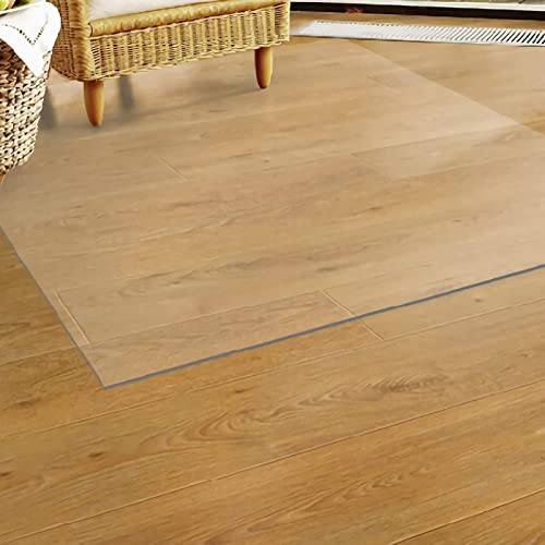 0.08 in Thick Rectangular Non Slip Protector Rug/Tile/Hardwood Floor,Desk Chair Mat for Gaming Computer Carpet, Runners Odorless Stain-Resistant(1.2X1.2m/3.9X3.9ft)