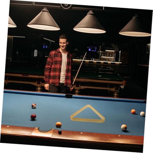 2pcs Triangle Hardwood Rack for Standard Billiard Pool Frame for Professional and Easy Setup Smooth Finish for Snooker Enthusiasts