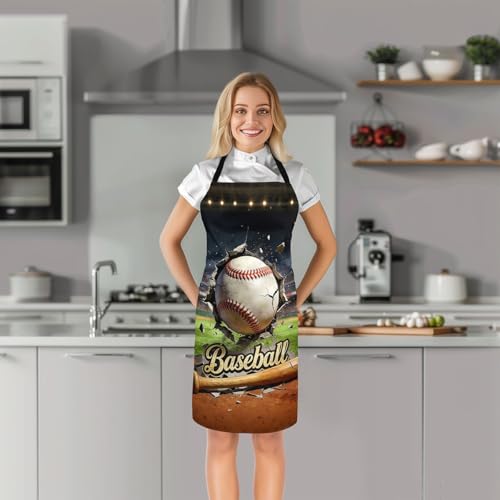 Castle Fairy Cartoon Baseball Kitchen Apron,Bow Knots Waterproof Apron - color: White Green Khaki