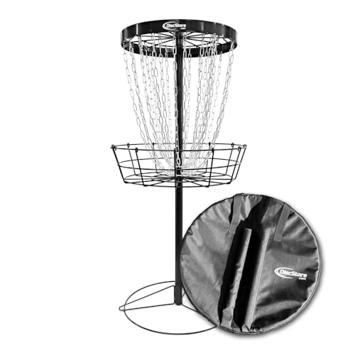 Disc Store Grow The Sport Pro Disc Golf Portable Basket - Carrying Bag Optional - color: Black w/ Bag