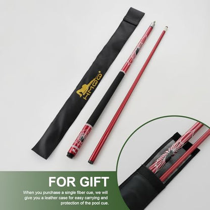 HMQQ 58" 2-Piece Fiberglass Graphite Composite Billiard Pool Cue Sticks (Several Colors Available, Weight from 19oz 21oz) - color: Blue, style: 19oz