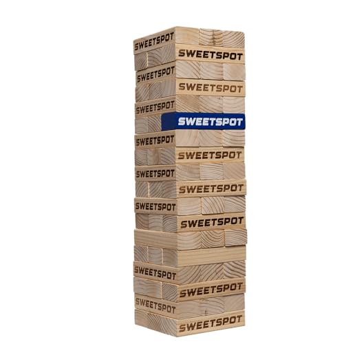 SweetSpot Tumbling Tower with 54 Wood Blocks and Carry Case