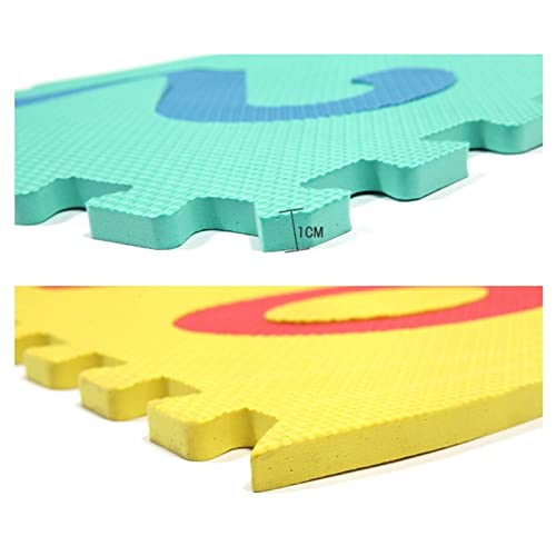 Hopscotch Mat for Play Floor Playmat, 12"×12" Hopscotch Interlocking Foam Tiles, Easy to Assemble & Clean, Soft & Reliable EVA Hopscotch Rug, 10 Large Number Foam Play Mats for Most Surface 7 x 2 Ft