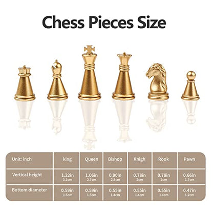 Mini Travel Chess Set Magnetic Vikutu 7.5 Inches Portable Small Folding Chess Board (Small) - size: Small