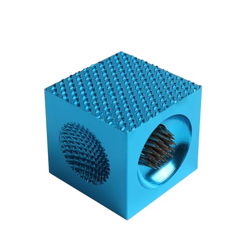 GSE Games & Sports Expert Billiard Pool Cue Tip Tool, Stick Scuffer/Shaper/Aerator/Joint Protector Tool, Billiard Accessories - style: Blue 5-in-1 Cube Tool