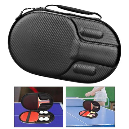 Table Tennis Paddle Case Racket Protection Sports Zipper Sports Accessories Outdoor Holder for 2 Paddles 4 Balls