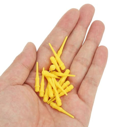 PATIKIL Plastic Dart Tip 2BA Thread, Soft Dart Tip Replacement Dart Accessories - color: Yellow