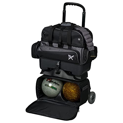 Strikeforce Konvoy 4-Ball Roller Bowling Bag Black/Carbon