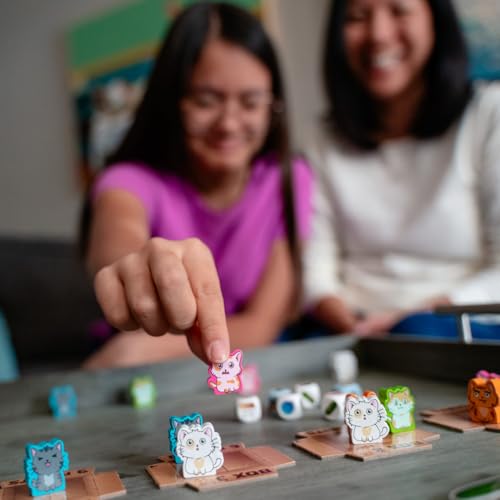 Envy Born Games Cats vs Cucumbers – Dice & Card Game | Hilarious Cat Themed Press Your Luck Game | Roll, Collect, and Outsmart Your Feline Foes | Family Friendly Fun for Teens & Adults