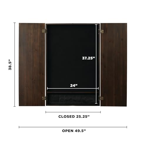 Viper 800 Electronic Dartboard, Metropolitan Espresso Cabinet, Laser Throw Line & Shadow Buster Dartboard Light Bundle - color: Espresso, style: Bull Throw Line