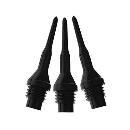 Viper Dart Accessory: Tufflex II 1/4" Thread Soft Tip Dart Points, Black (100 and 500 Packs) - size: 100 Pack