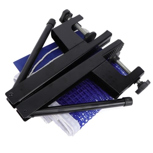 TOYANDONA Portable Table Tennis Net Post Durable Lightweight Rack for Easy Setup for Home Dark Blue