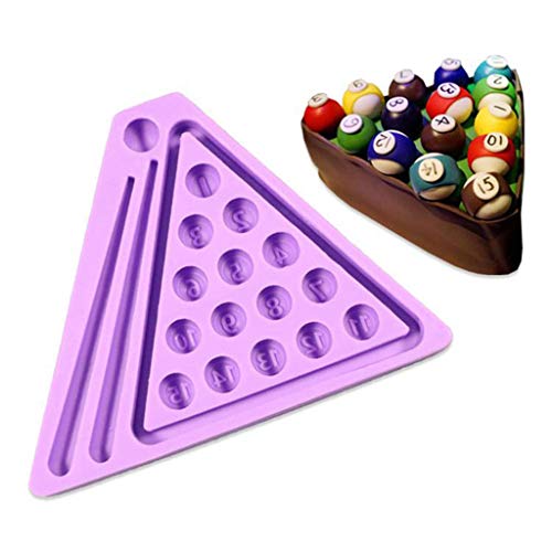 Billiard Ball Set Resin Casting Mold Pool Table Set Mold Candle Soap Resin Craft Silicone