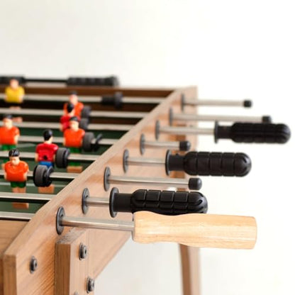 balacoo Ergonomic Solid Wood Foosball Table Handles Non-Slip Replacement Soccer Table Grip Parts 4.92 Inch for Home Game Room Play