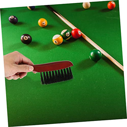 Abaodam Portable Pool Table Cleaning Brushes Set Ergonomic Billiard Table Rail Brush Reusable Easy to Clean Compact Design for Convenient Use