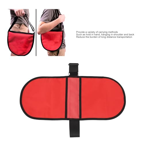 VBESTLIFE Discus and Shot Put Carrier Bag, Waterproof Oxford Fabric Shot Put Dual Storage Bag with Adjust Strap for Track Field - color: Red