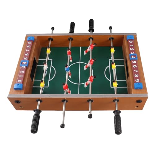 Estink Mini Foosball Table, Wood ABS Tabletop Soccer Game 34.5x21.5cm with Slider Scoreboard Thick Rods Easy Setup for Kids Family Party Indoor Play