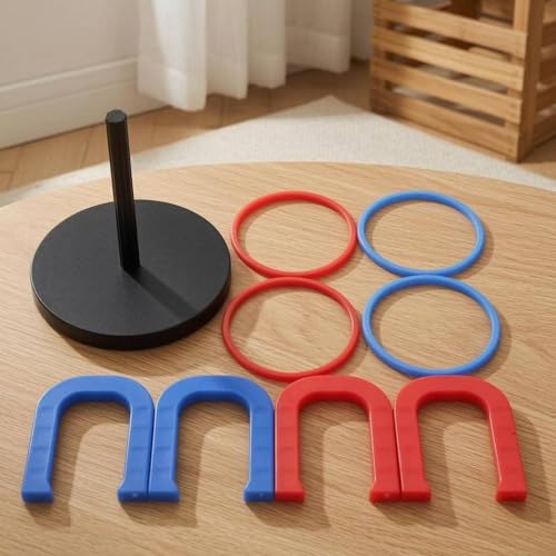 Hoop Toss Game Educational Stacking Toss Game Portable Activity Toy for Children